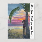 Florida Sunset Briefkaart (Voorkant)