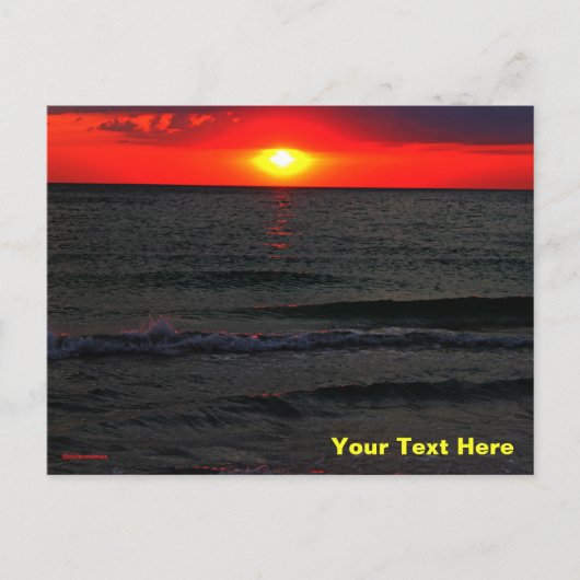 Florida Sunset Briefkaart (Voorkant)
