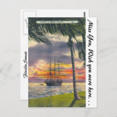 Florida Sunset Briefkaart (Voorkant / Achterkant)