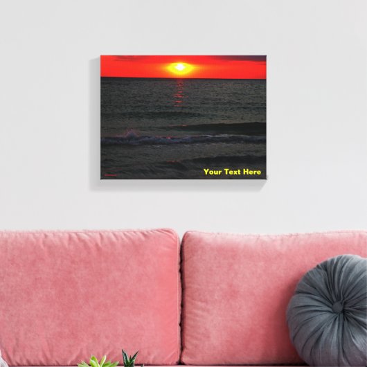 Florida Sunset Canvas Afdruk (Insitu (Woonkamer))