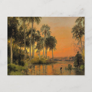 Florida Sunset door Hermann Herzog Briefkaart