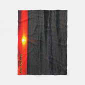 Florida Sunset Fleece Deken (Voorkant)