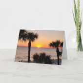 Florida Sunset Folded Note Kaart (Voorkant)