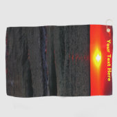 Florida Sunset Golfhanddoek (Horizontaal)