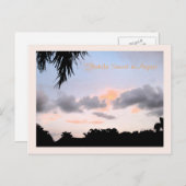 Florida Sunset in augustus Briefkaart (Voorkant / Achterkant)