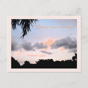 Florida Sunset in augustus Briefkaart