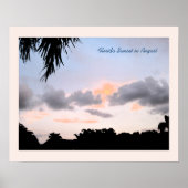 Florida Sunset in augustus Poster (Voorkant)