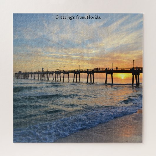 Florida Sunset Jigzaag Puzzle Legpuzzel (Horizontaal)
