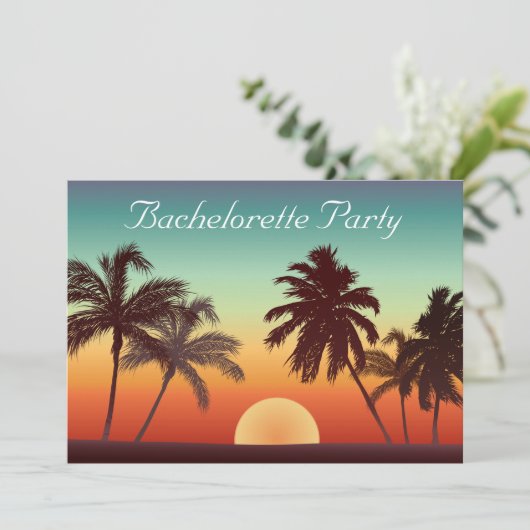 Florida Sunset Kaart (Staand voorkant)