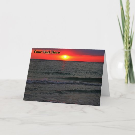 Florida Sunset Kaart (Voorkant)