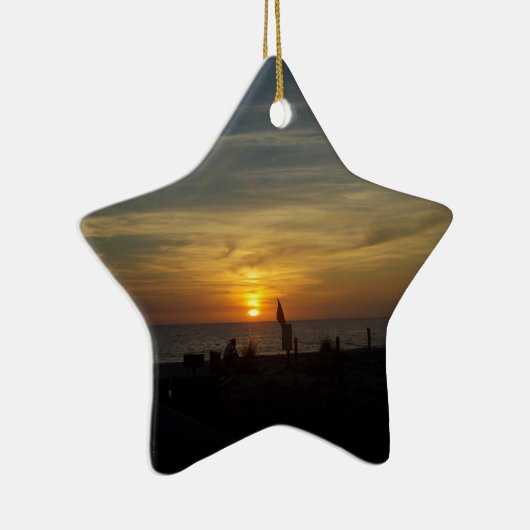 Florida Sunset Keramisch Ornament (Rechts)