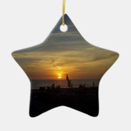 Florida Sunset Keramisch Ornament
