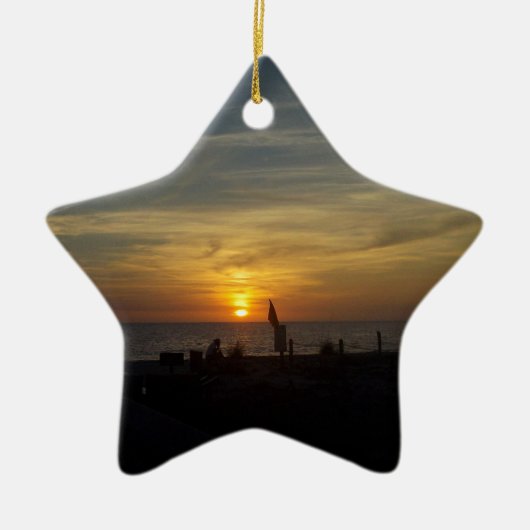 Florida Sunset Keramisch Ornament (Voorkant)