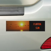 Florida Sunset met Gulls bumper sticker (Op auto)