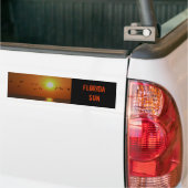 Florida Sunset met Gulls bumper sticker (Op Truck)