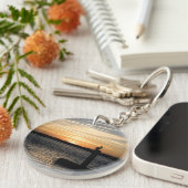 Florida Sunset met Pelican Sleutelhanger (Voorkant Rechts)