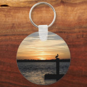 Florida Sunset met Pelican Sleutelhanger (Voorkant)