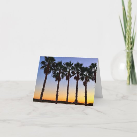 Florida Sunset Notecard Kaart (Voorkant)