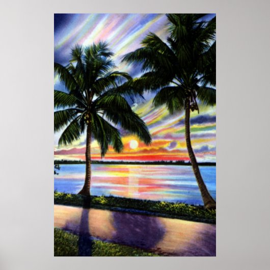 Florida Sunset on the Coast Poster (Voorkant)