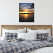 Florida Sunset Over Paynes Prairie Lake Canvas Afdruk (Insitu (Slaapkamer))