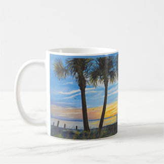 FLORIDA SUNSET PALM TREES COFFEE MOK