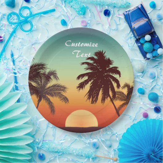 Florida Sunset Papieren Bordje (Feest)
