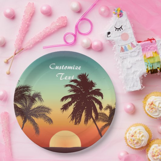 Florida Sunset Papieren Bordje (Feest)