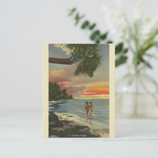  Florida Sunset Post Card Briefkaart (Staand voorkant)