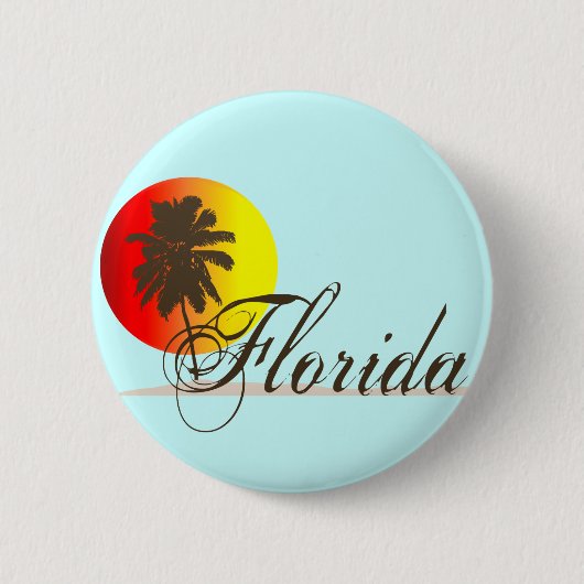 Florida Sunset Ronde Button 5,7 Cm (Voorkant)