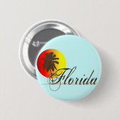 Florida Sunset Ronde Button 5,7 Cm (Voorkant /achterkant)