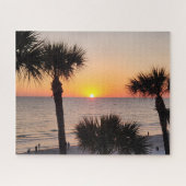Florida Sunset Scene met Palmbomen Legpuzzel (Horizontaal)