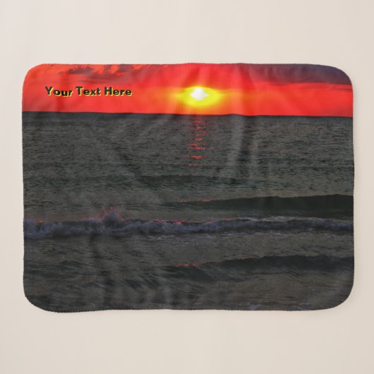 Florida Sunset Sherpa Deken (Voorkant (horizontaal))