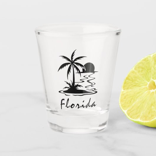 Florida Sunset Shot Glass Glas (Voorkant)
