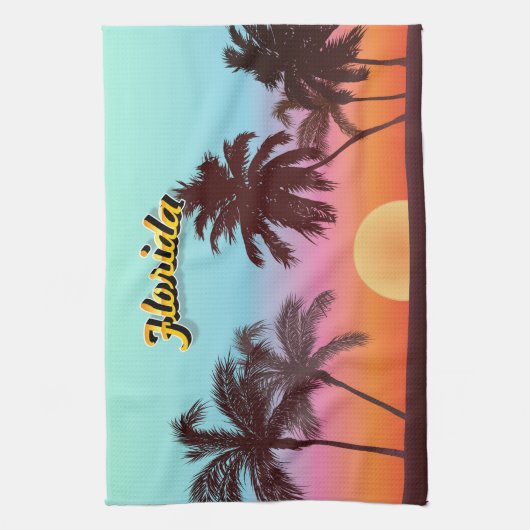Florida Sunset Theedoek (Verticaal)