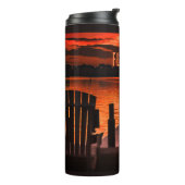 Florida Sunset Thermal Tumbler Thermosbeker (Gedraaid links)