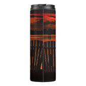 Florida Sunset Thermal Tumbler Thermosbeker (Achterkant)