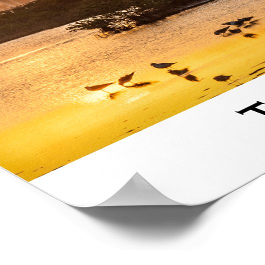 Florida Sunset Travel Photography - Titusville Poster (Hoek)