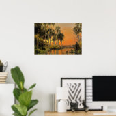 Florida Sunset van Hermann Herzog Poster (Thuiskantoor)