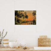Florida Sunset van Hermann Herzog Poster (Keuken)