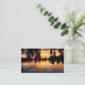 Florida Sunset Visitekaartje Profile Card Foto (Staand voorkant)