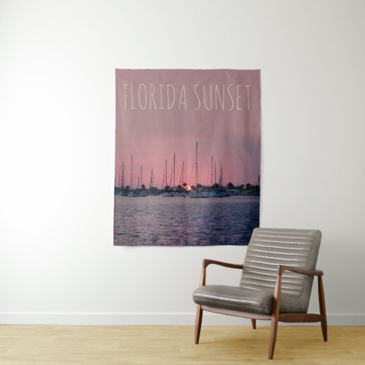 Florida Sunset Wandkleed (In situ)