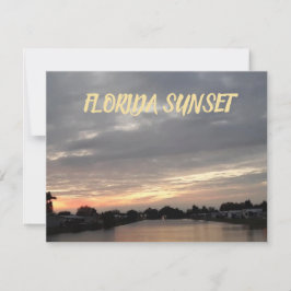 FLORIDA SUNSET WENSKAART KAART