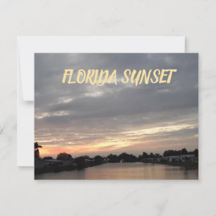 FLORIDA SUNSET WENSKAART KAART