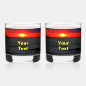 Florida Sunset Whisky Glas (Voorkant)