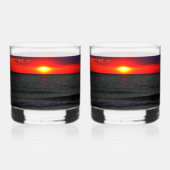 Florida Sunset Whisky Glas (Achterkant)