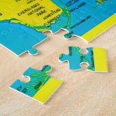 Florida Sunshine Kaart 11x14 Jigsaw Puzzel (Zijkant)