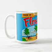 Florida Sunshine Kaart Ansichtkaart Mok (Links)