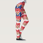 Florida Sunshine  Patriotic Flag Fun Leggings (Rechts)