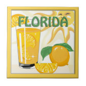 Florida Sunshine Sinaasappels Home Decor Tile Tegeltje (Voorkant)