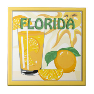 Florida Sunshine Sinaasappels Home Decor Tile Tegeltje